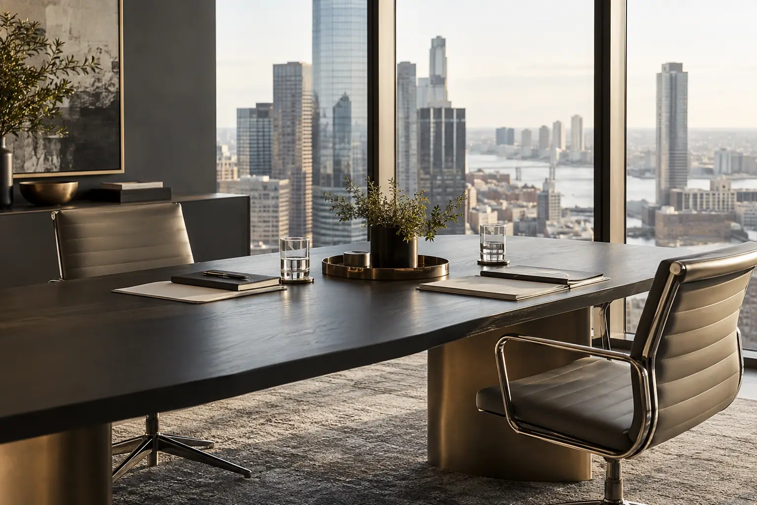 Illustrative commercial consultation workspace